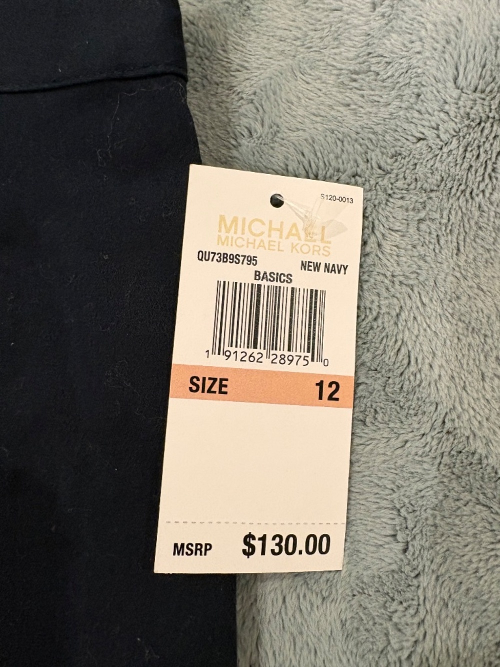 MICHAEL KORS "Basics" Tapered Legs Canvas Pants - Picture 2 of 5
